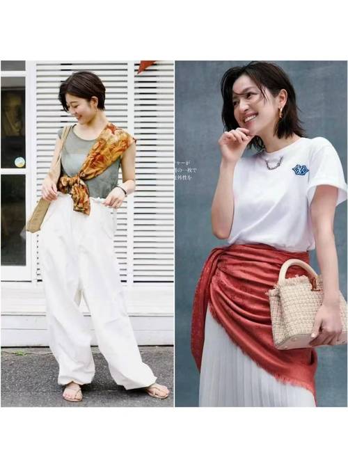 女孩子丝巾怎么搭配春夏