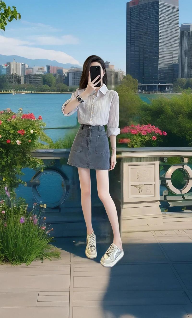 衬衫开衫怎么搭配图片女