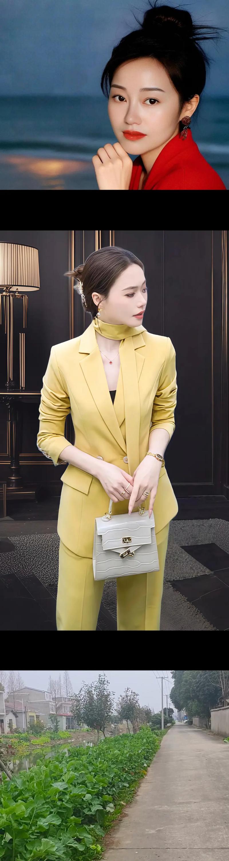 黄色的西装外套怎么搭配