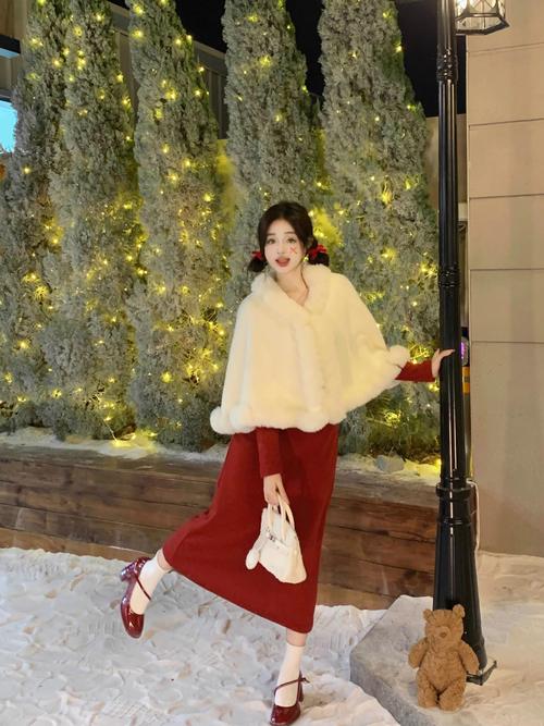 裙子怎么搭配衣服图片冬天
