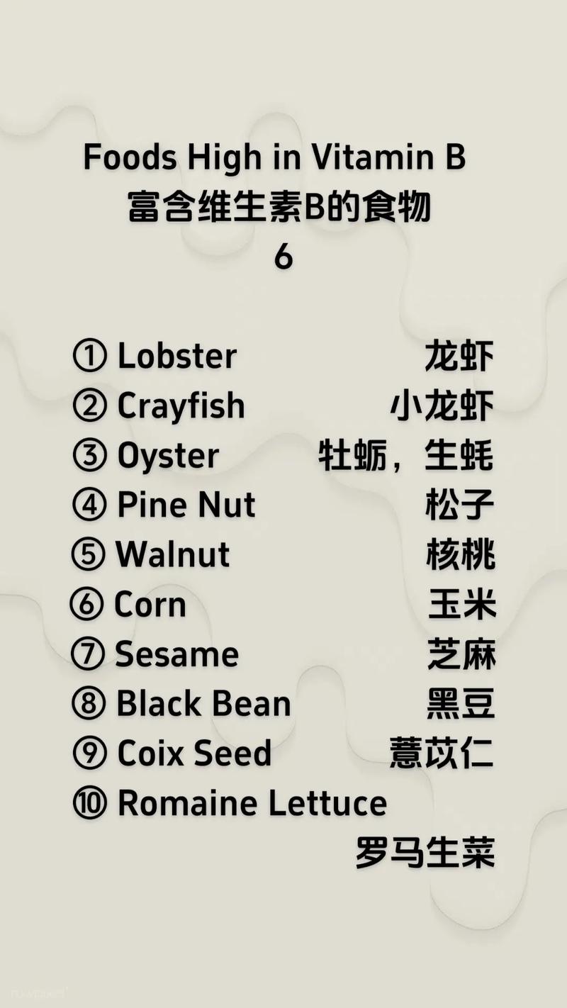 什么食物中含有维生素b