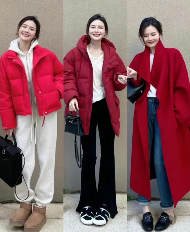 大红色衣服怎么搭配衣服