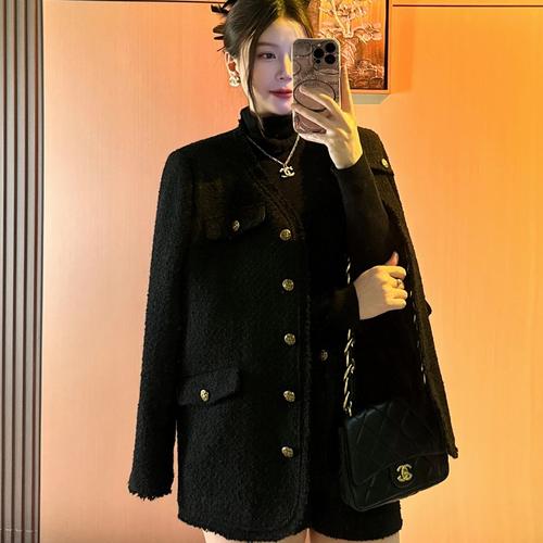 黑色外套怎么搭配衣服好看图片大全