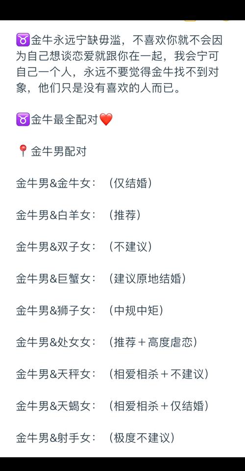 金牛女和什么星座配