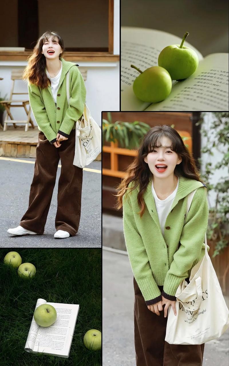 苹果绿的衣服怎么搭配