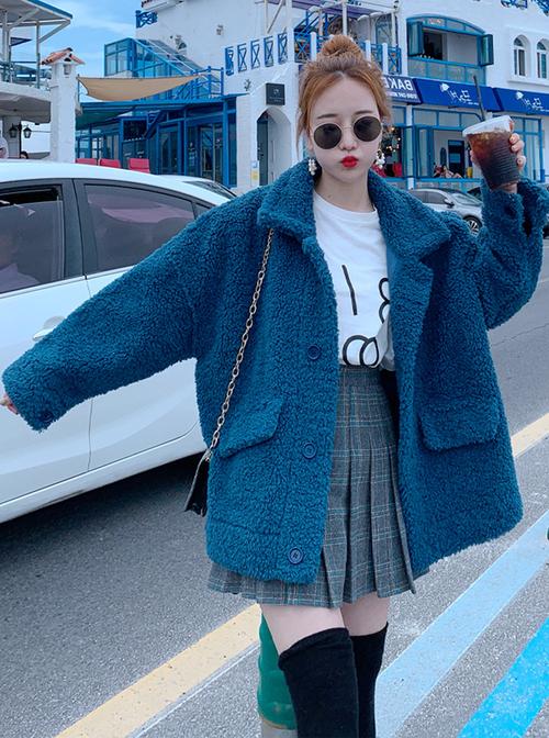 女蓝色外套怎么搭配图片大全
