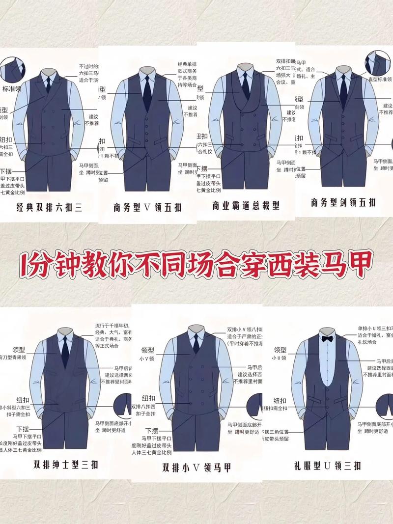 西装马甲颜色怎么搭配