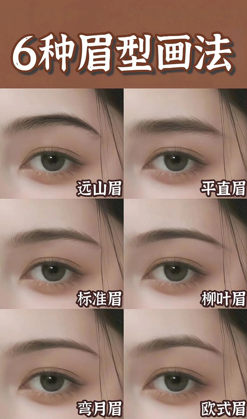 最新流行的眉形怎么画