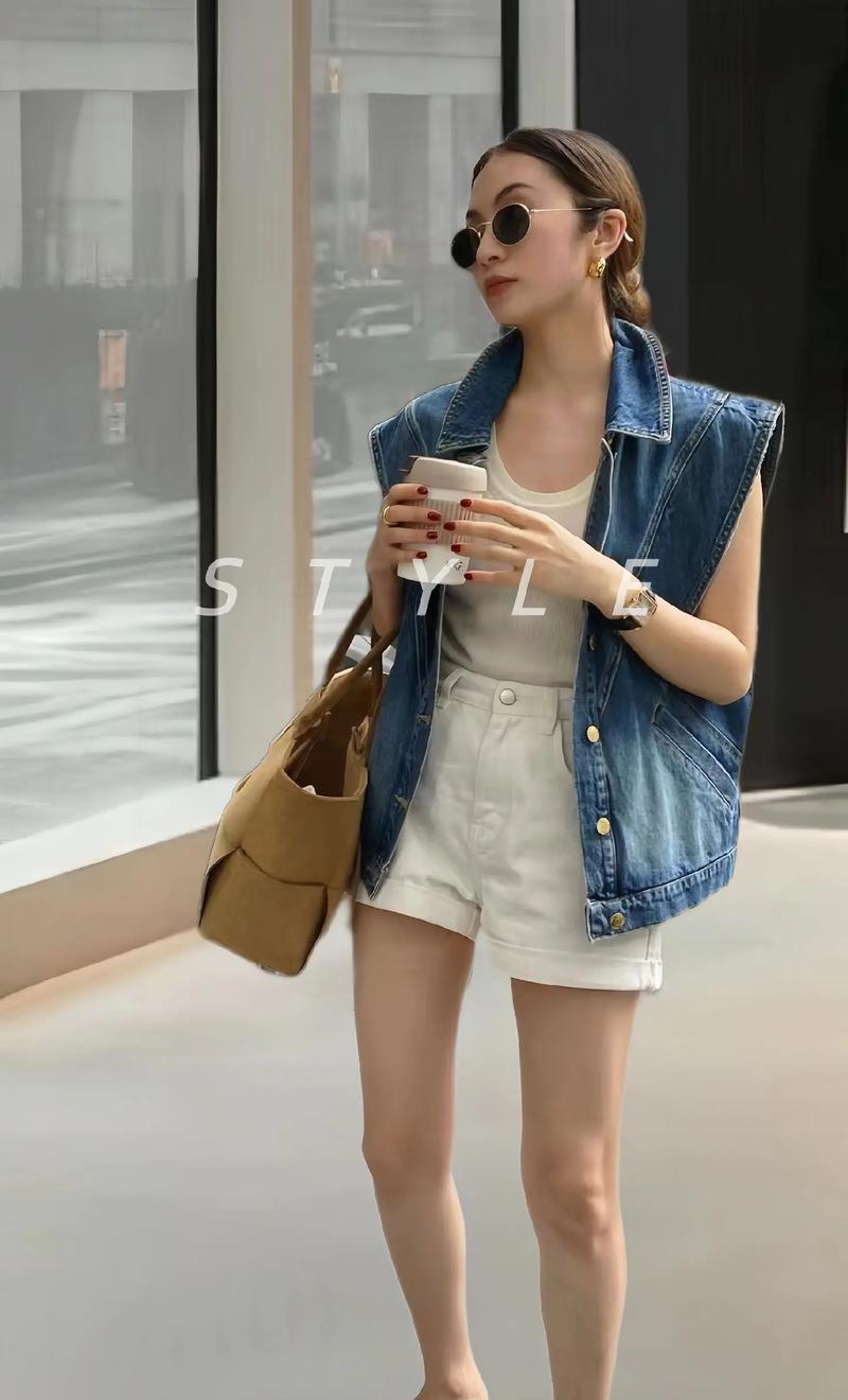 无袖牛仔外套怎么搭配