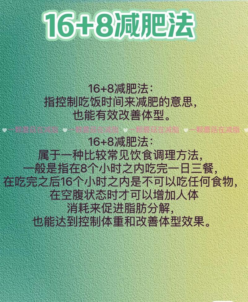 什么是18加6饮食减肥