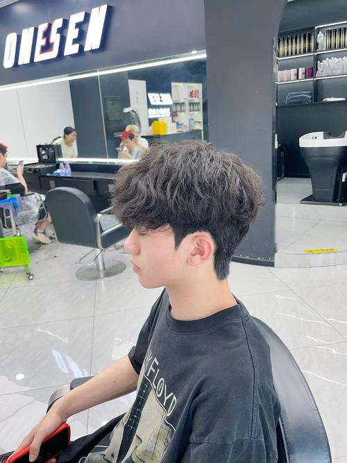 男自来卷适合什么发型