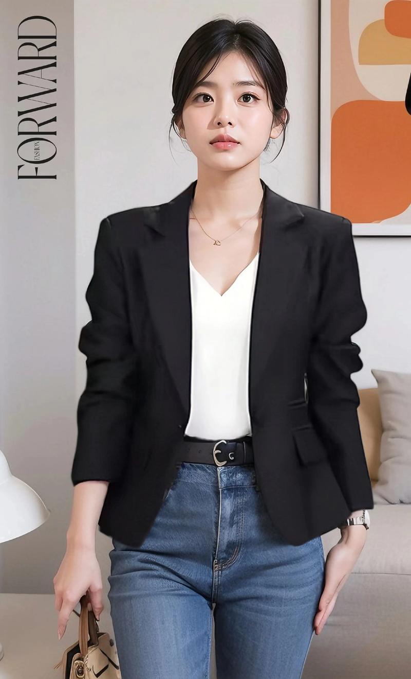 小个子短西装怎么搭配图片