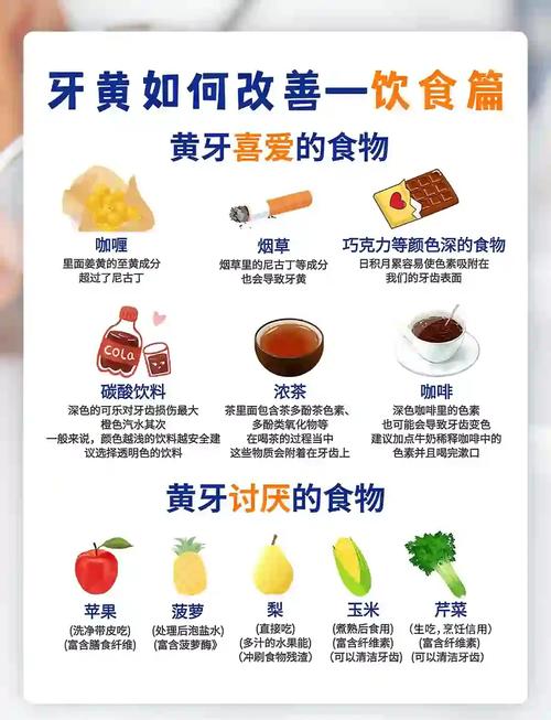 吃什么牙齿会变黄