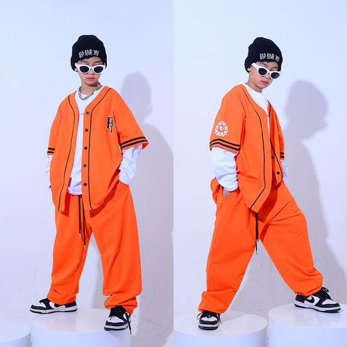 橙色运动衣服怎么搭配图片欣赏