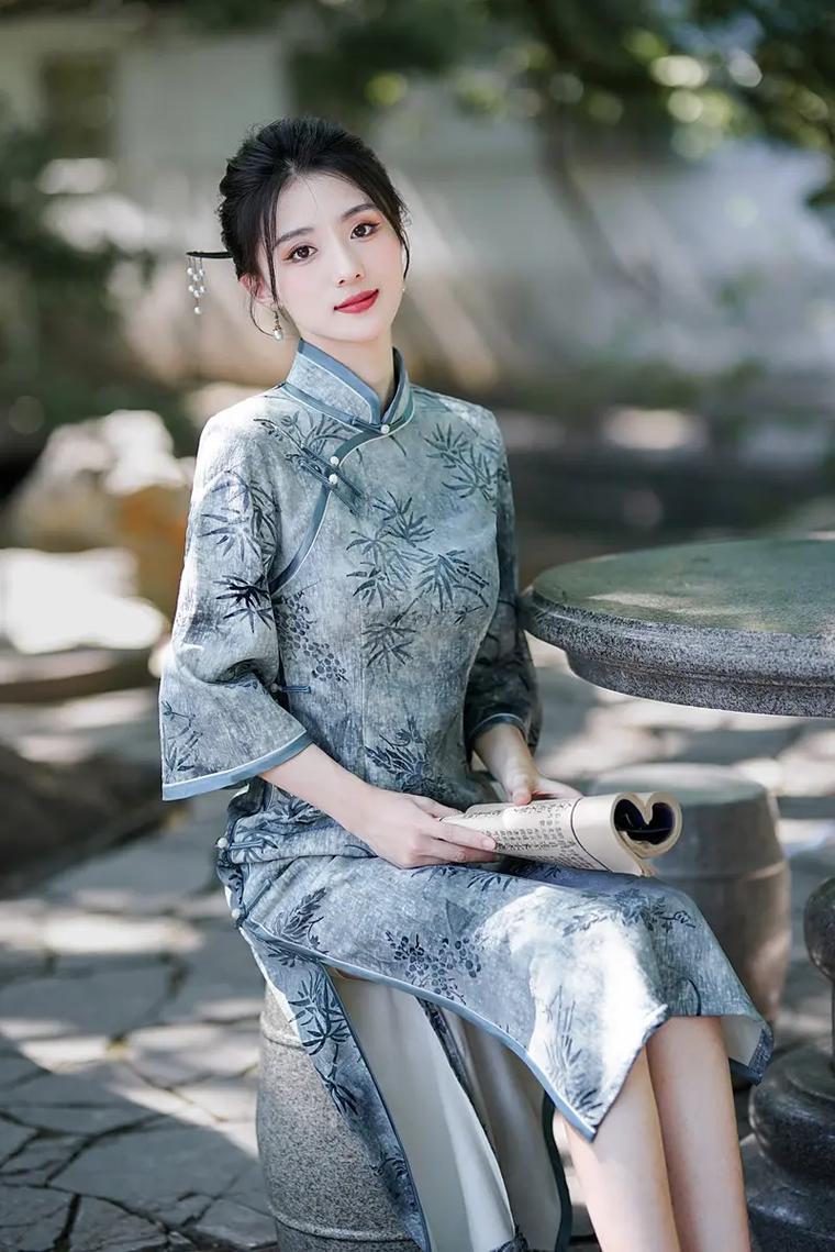 长衫秋款怎么搭配图片