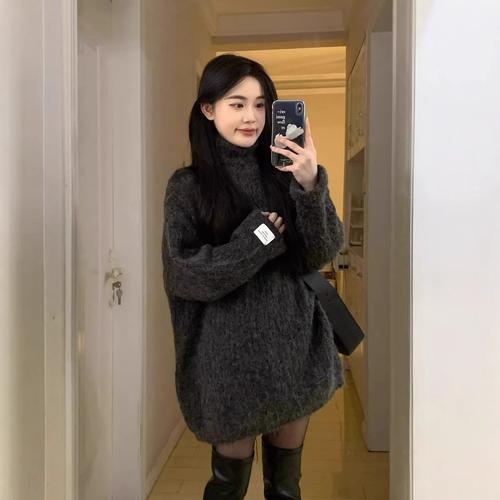 中长款中长款毛衣怎么搭配