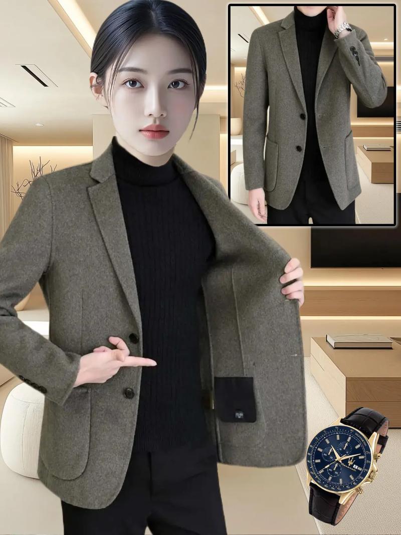 羊毛呢西服外套怎么搭配衣服好看