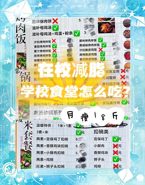 在学校中午吃什么可以减肥