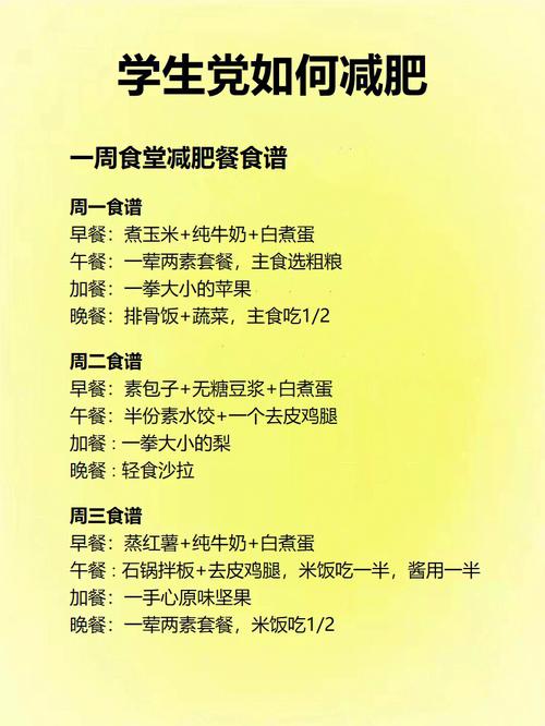 在学校中午吃什么可以减肥