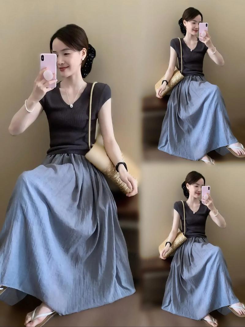 半身裙怎么搭配衣服好