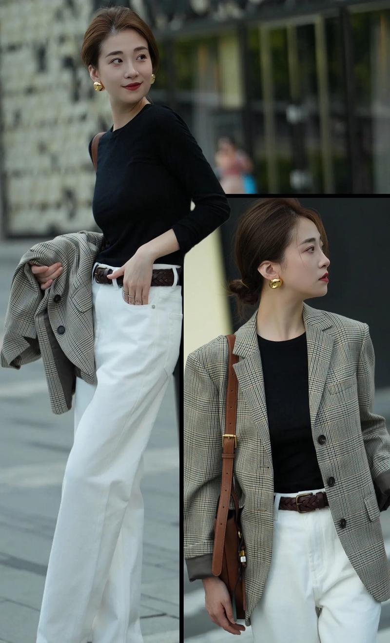 白衣服怎么搭配黑衣服好看