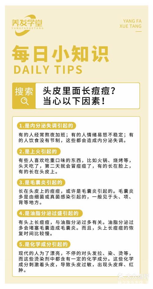 头皮为什么会长痘痘