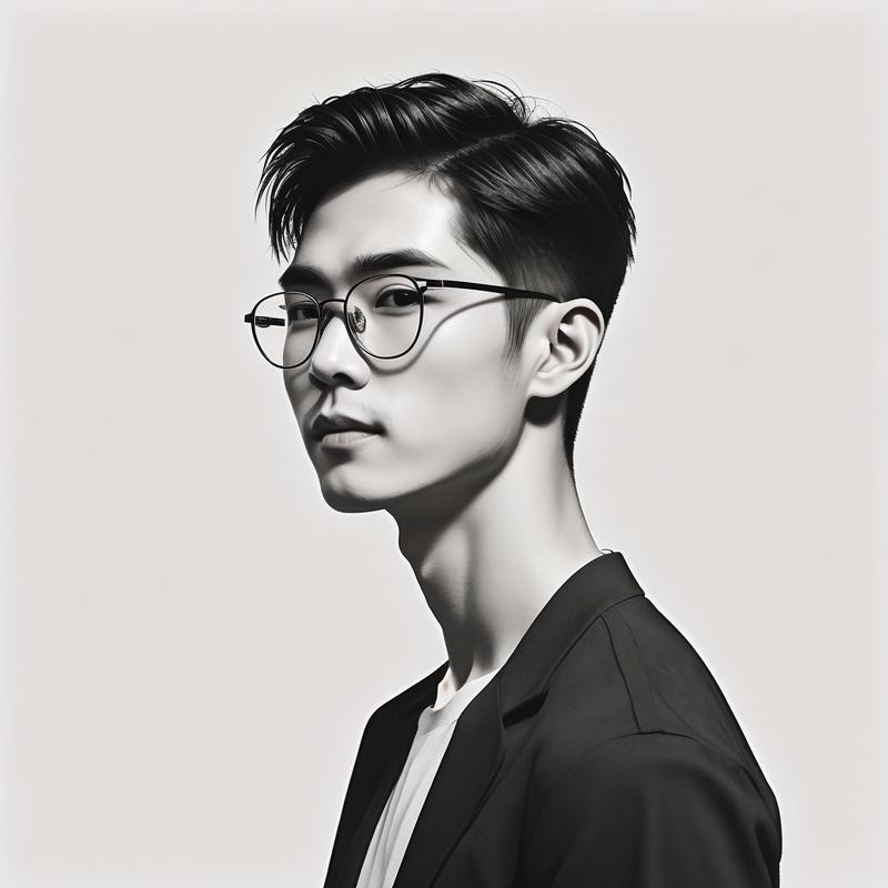 戴眼镜适合什么发型男