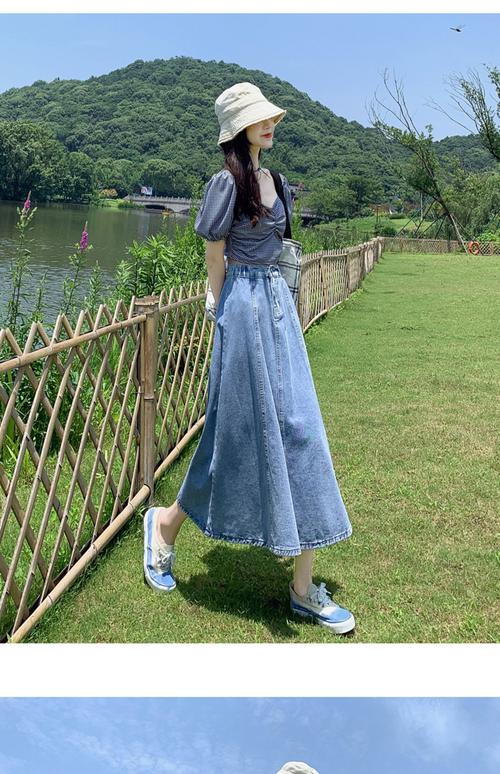 中长牛仔裙子怎么搭配什么裤子好看图片欣赏