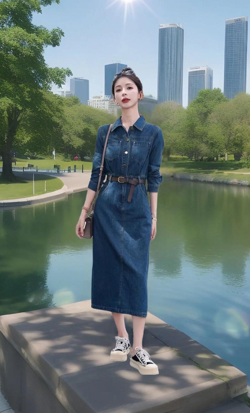 中长牛仔裙子怎么搭配什么裤子好看图片