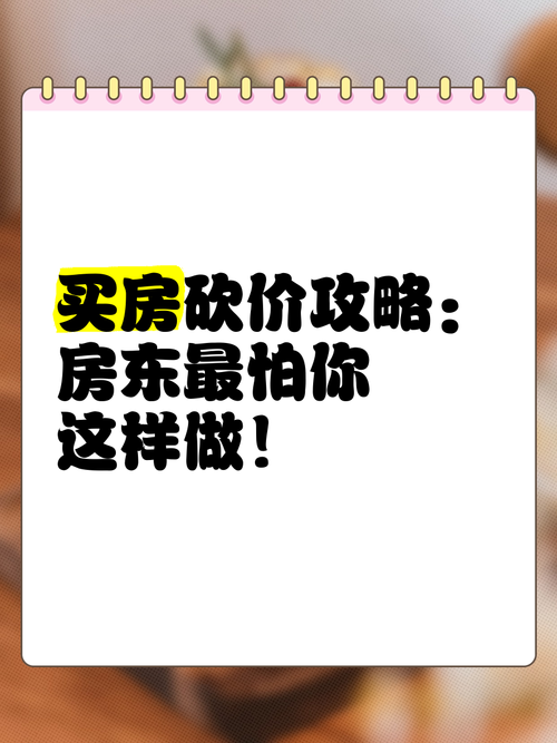 中介雇人压价 砍价60万搞房东心态