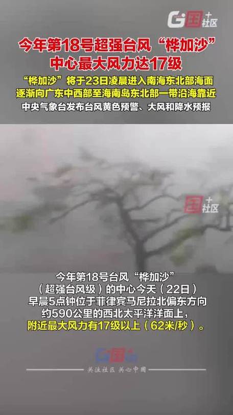 直击超强台风“桦加沙”实时路径
