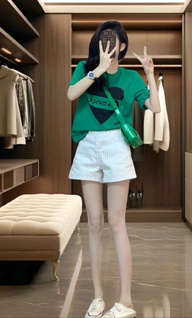带领女t恤怎么搭配图片