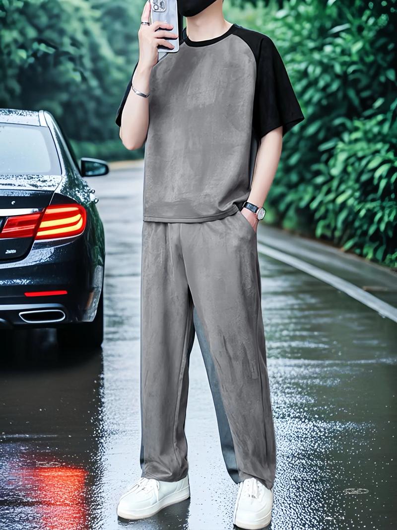 男生短袖长款外套怎么搭配衣服好看