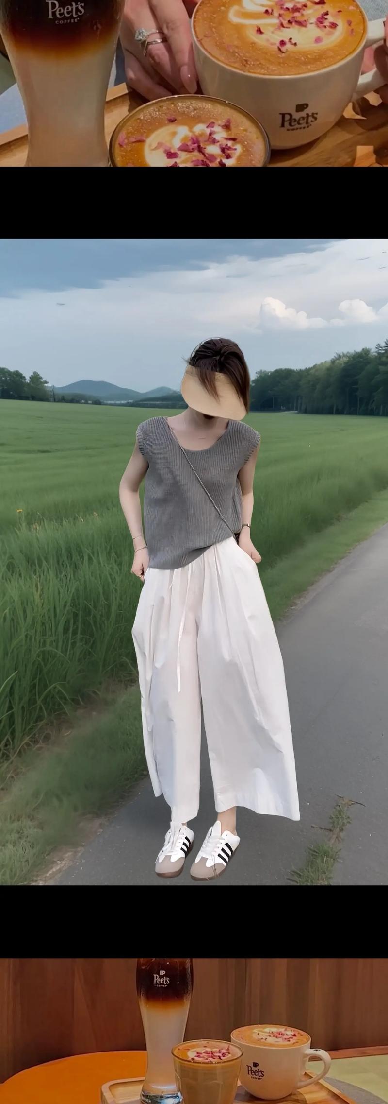 厚中长针织背心怎么搭配