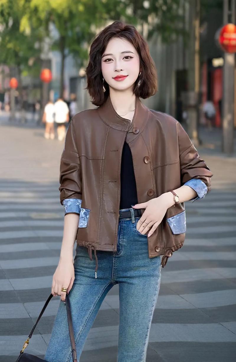 女皮小外套怎么搭配什么裤子好看图片欣赏