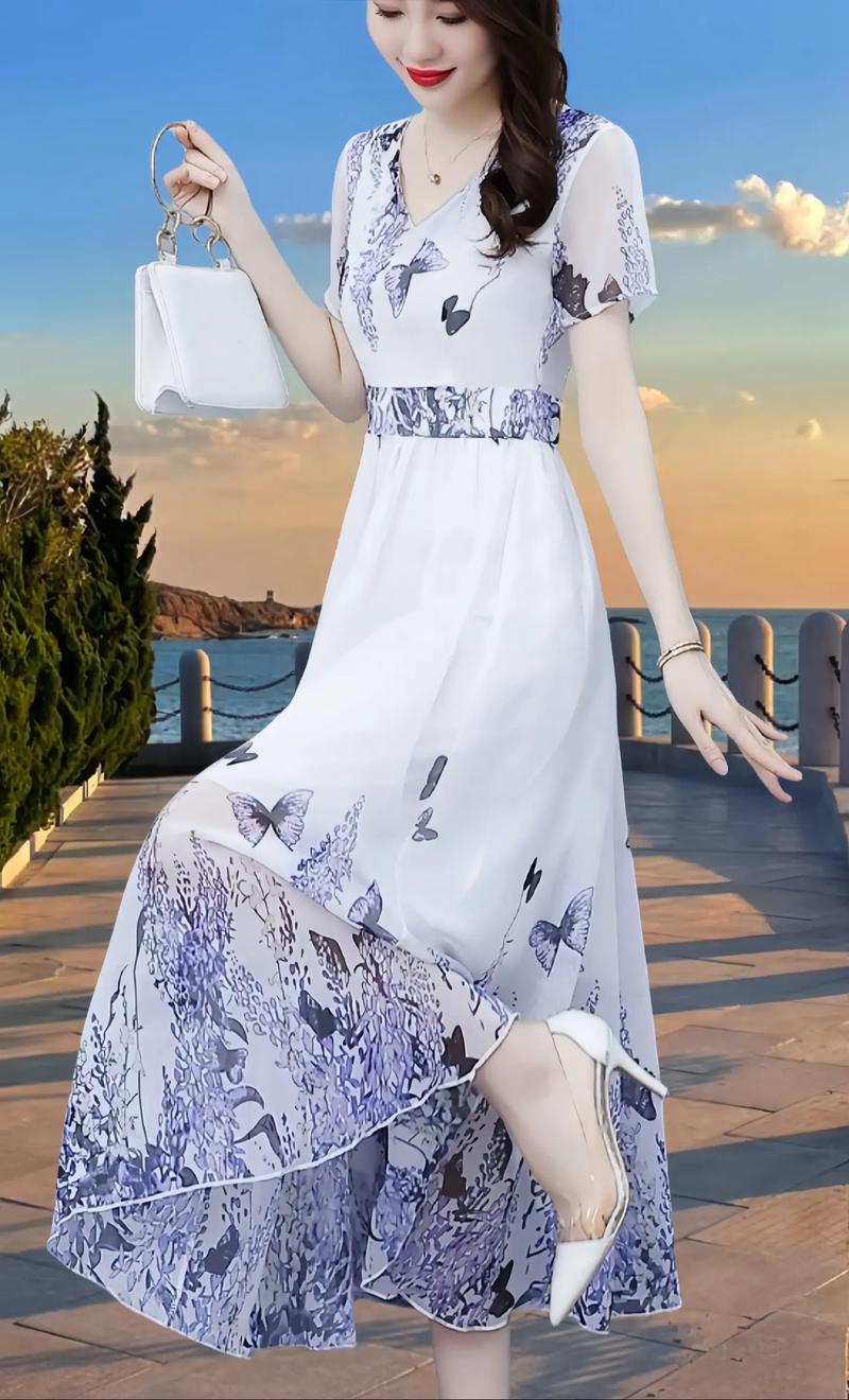 大摆长裙子怎么搭配鞋子好看