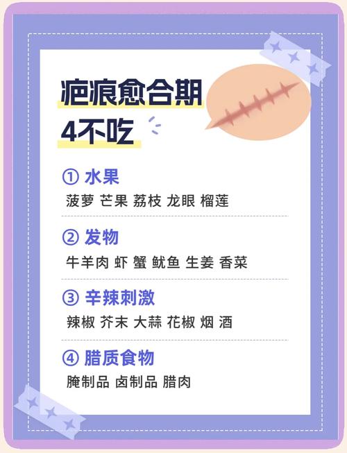疤痕增生不能吃什么