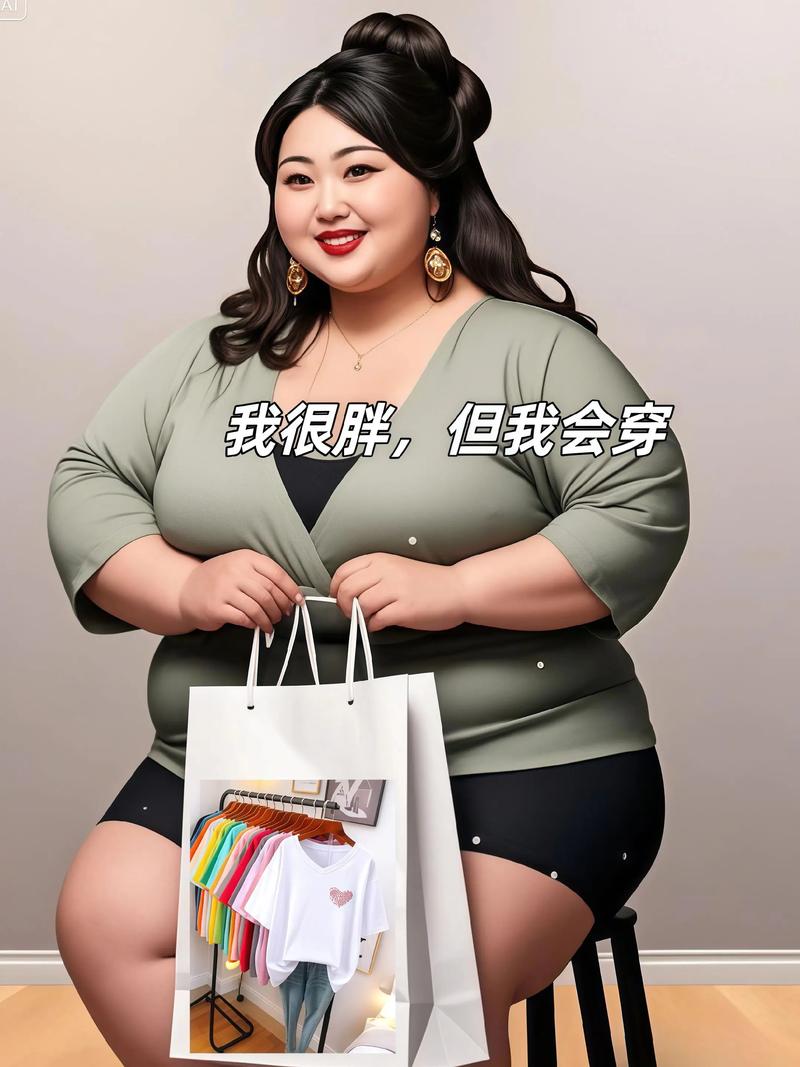 胖人白色t恤怎么搭配图片