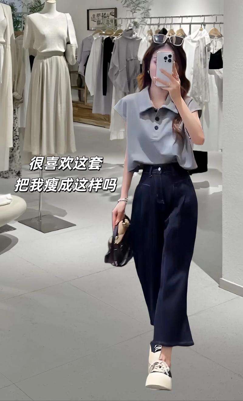 短袖和牛仔9分裤怎么搭配衣服好看
