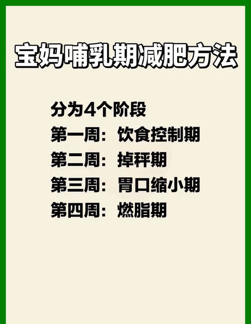 哺乳期可以吃什么减肥产品