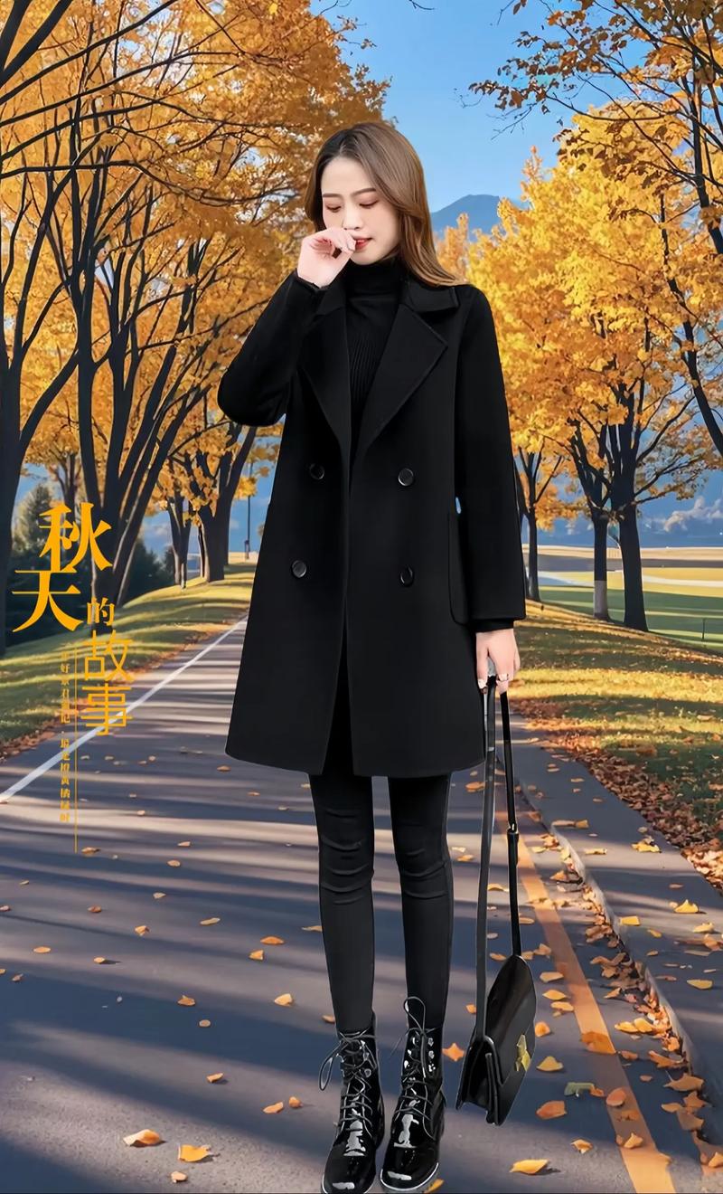 毛呢呢子大衣怎么搭配图片