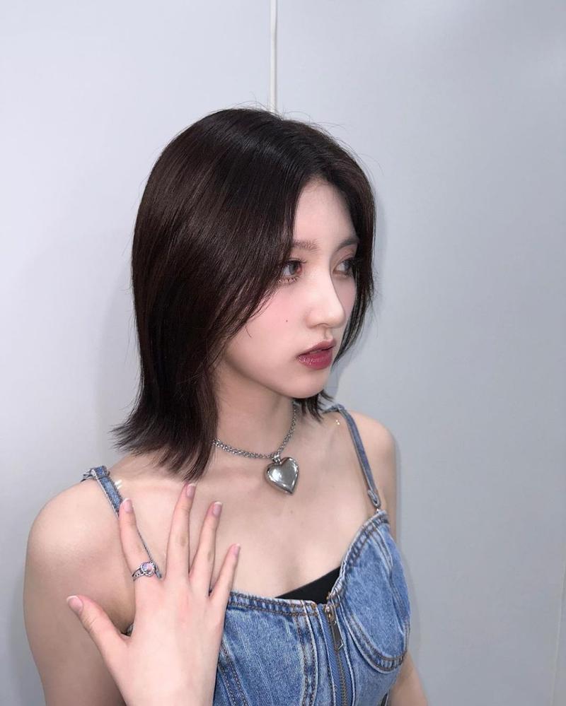 短发怎么搭配心形