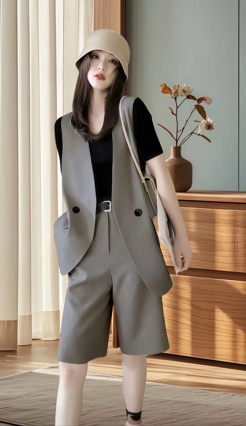 女的马甲西服怎么搭配衣服好看
