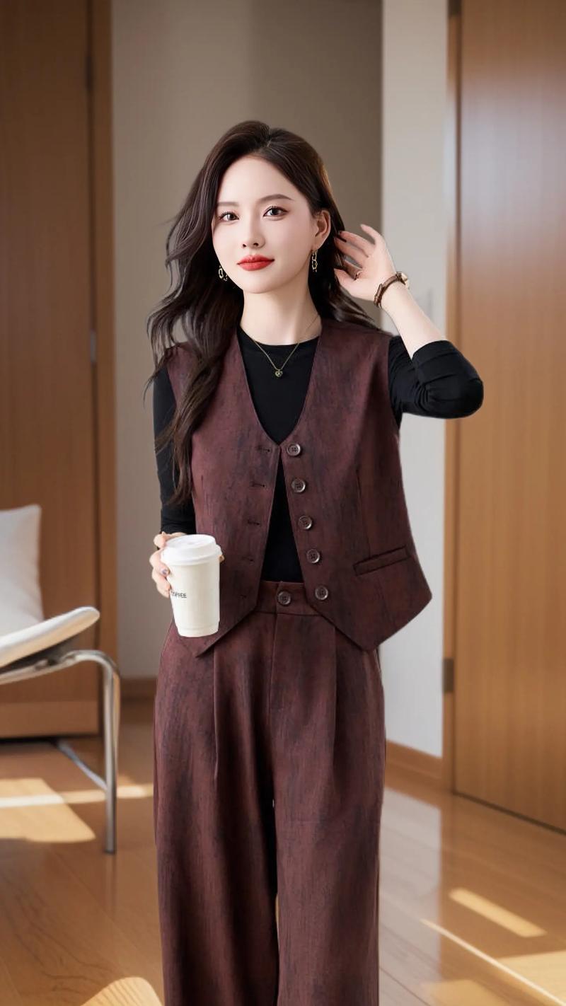 女的马甲西服怎么搭配什么裤子