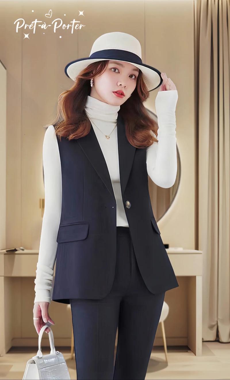 女的马甲西服怎么搭配什么裤子