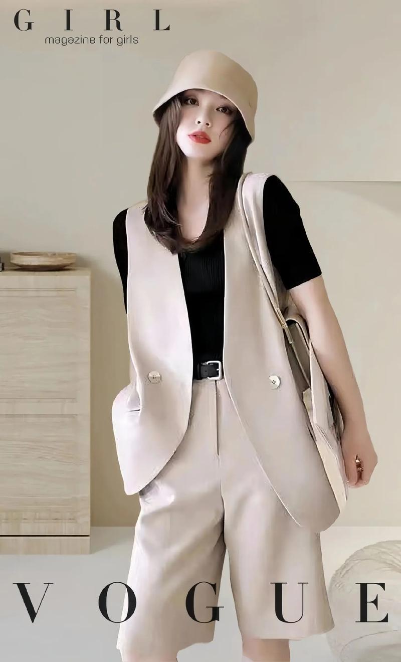 女的马甲西服怎么搭配衣服