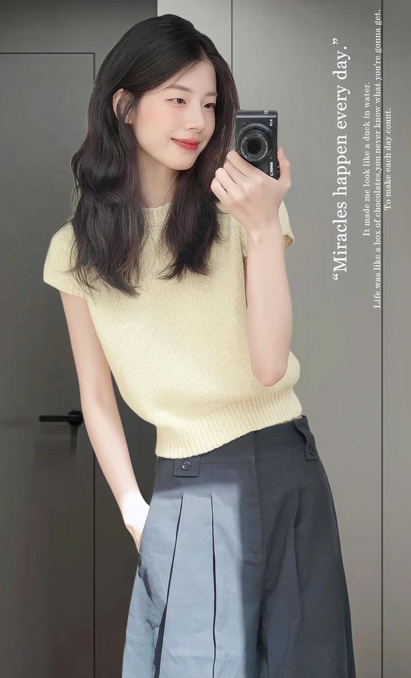 宽松针织裤子怎么搭配图片