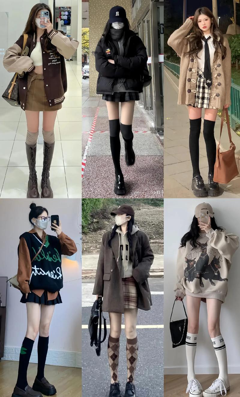 过腿袜怎么搭配衣服