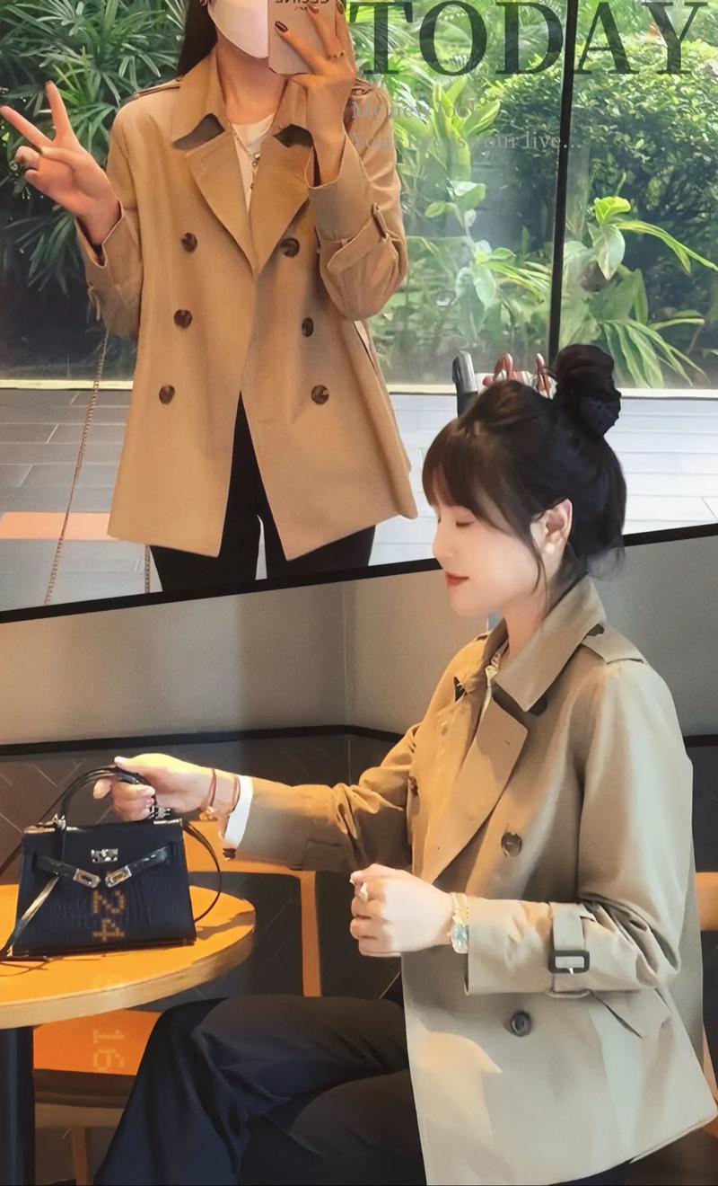 女式半风衣怎么搭配
