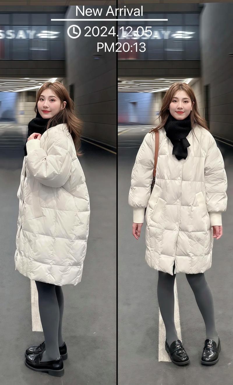 白色长面包服怎么搭配图片大全